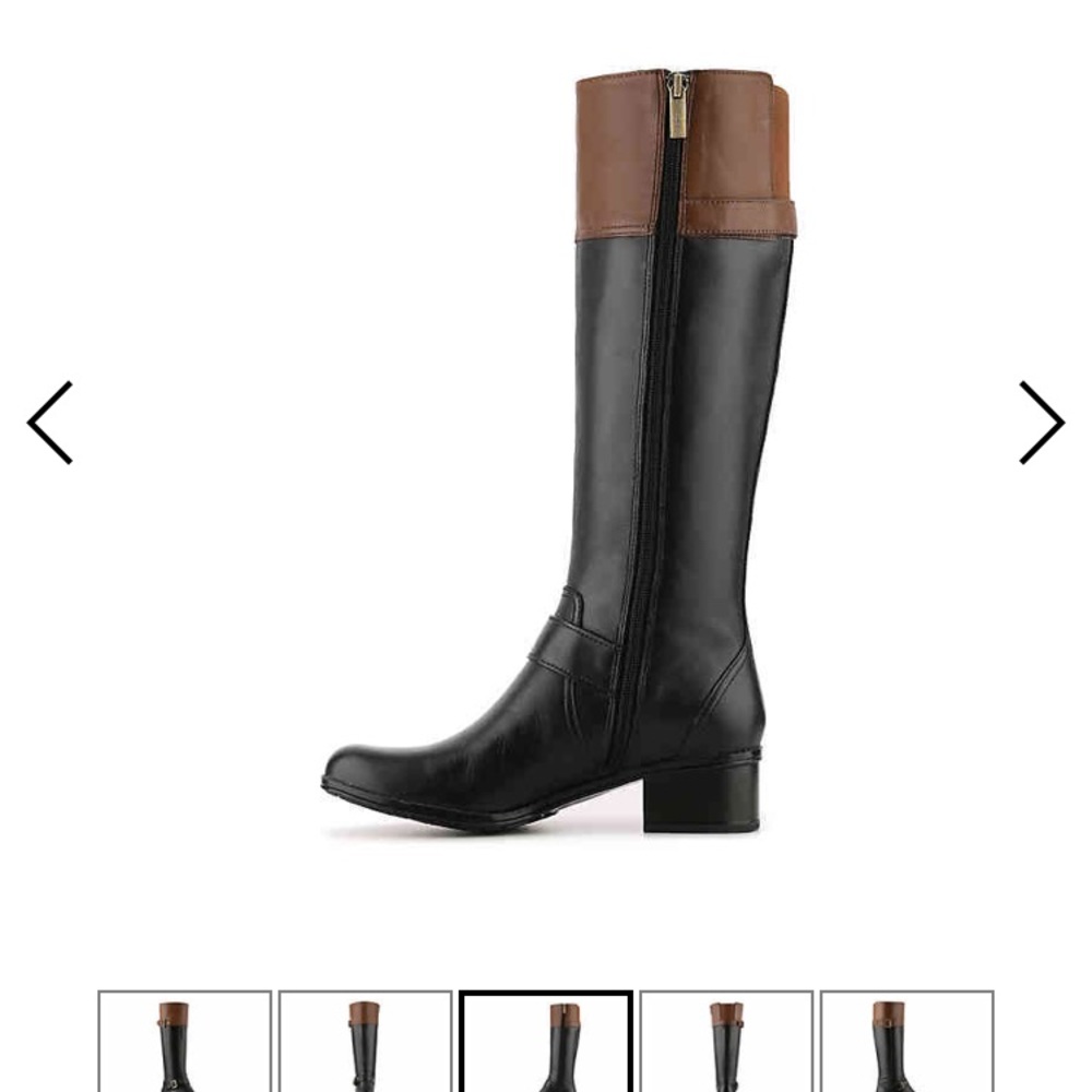 Bandolino Black and Brown riding boots - Picture 5 of 6